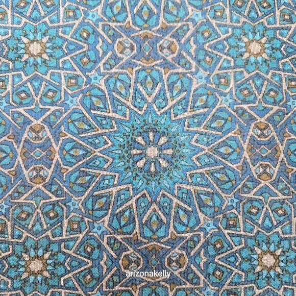 NWOT Woven Wool Scarf Blue Spain Colores de Otono - Picture 3 of 13